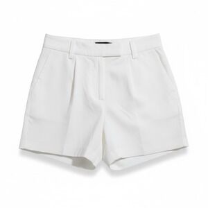 Sanctuary White Pleated High Waisted‎ Shorts Size 26